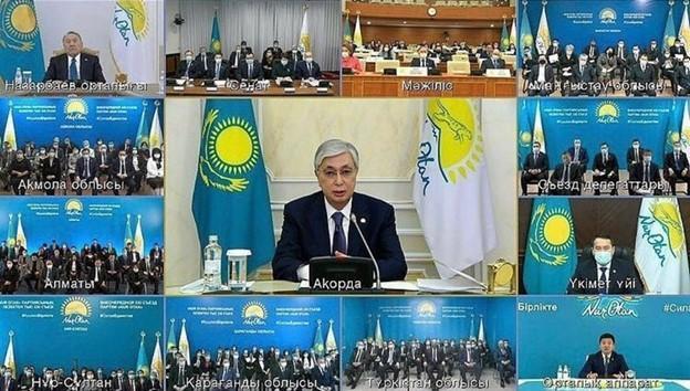 Выступление Президента Касым -Жомарт Токаева на внеочередном XXII съезде партии  «Nur Otan»