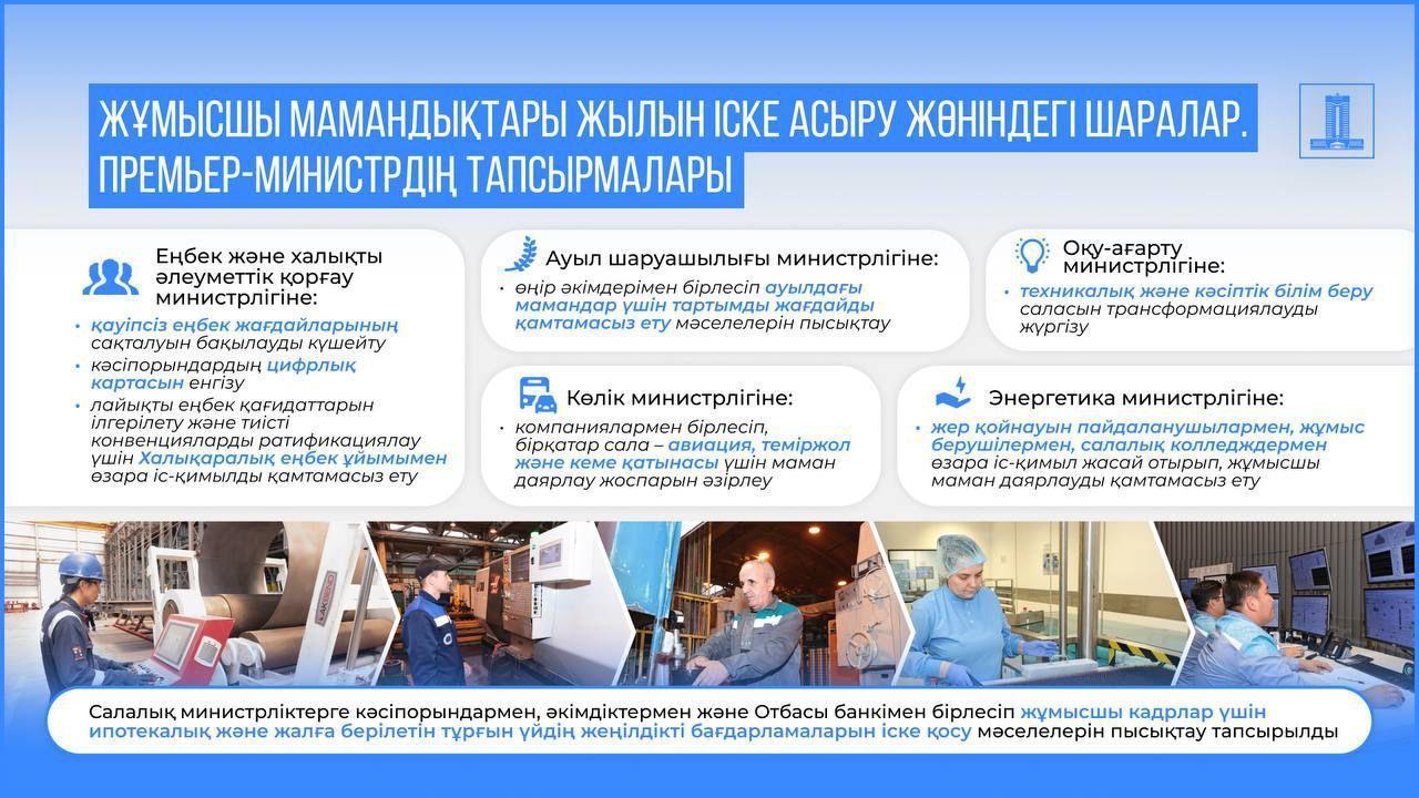 УКАЗОМ ГЛАВЫ ГОСУДАРСТВА 2025 ГОД ОБЪЯВЛЕН ГОДОМ РАБОЧИХ ПРОФЕССИЙ